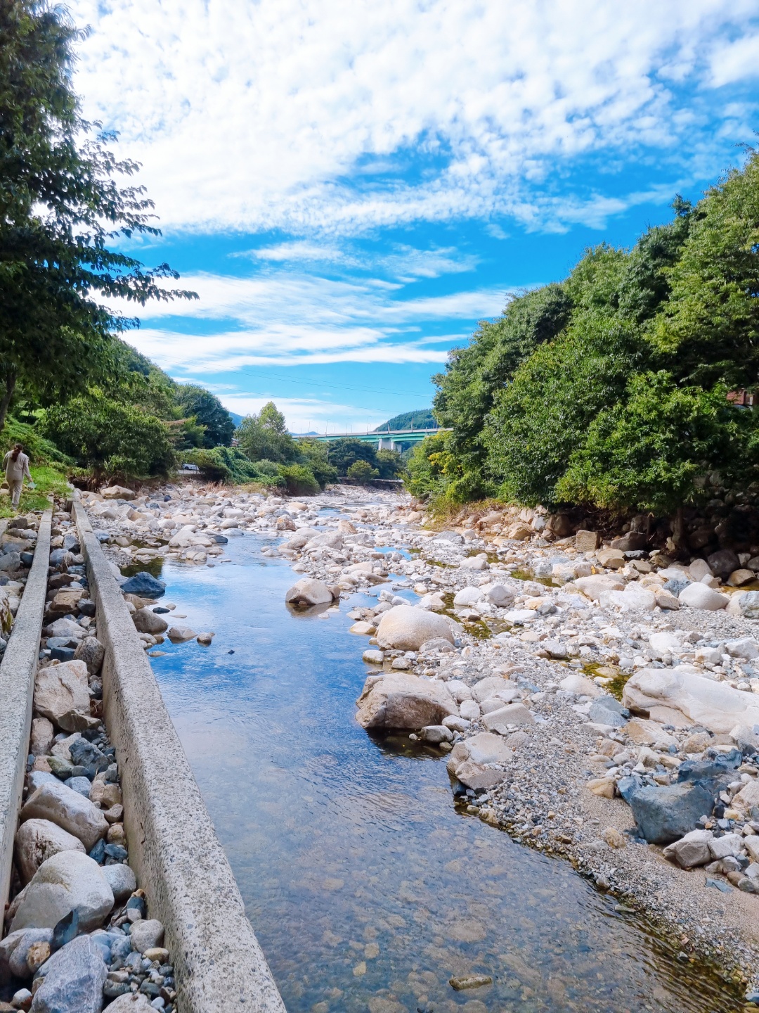 사과 향기 캠핑장 앞 계곡