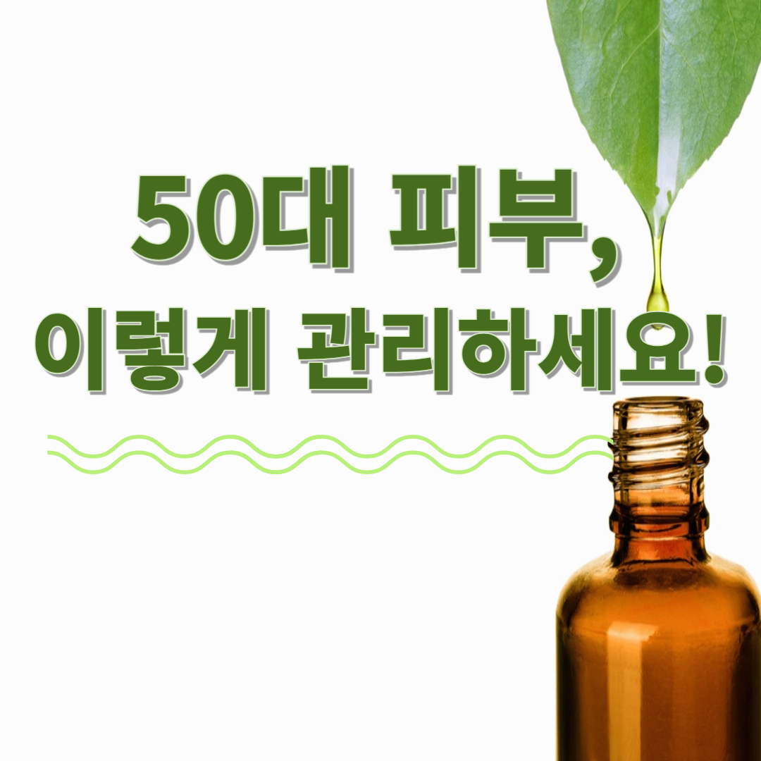 50대 이상 중년을 위한 피부관리 비법 및 추천 화장품