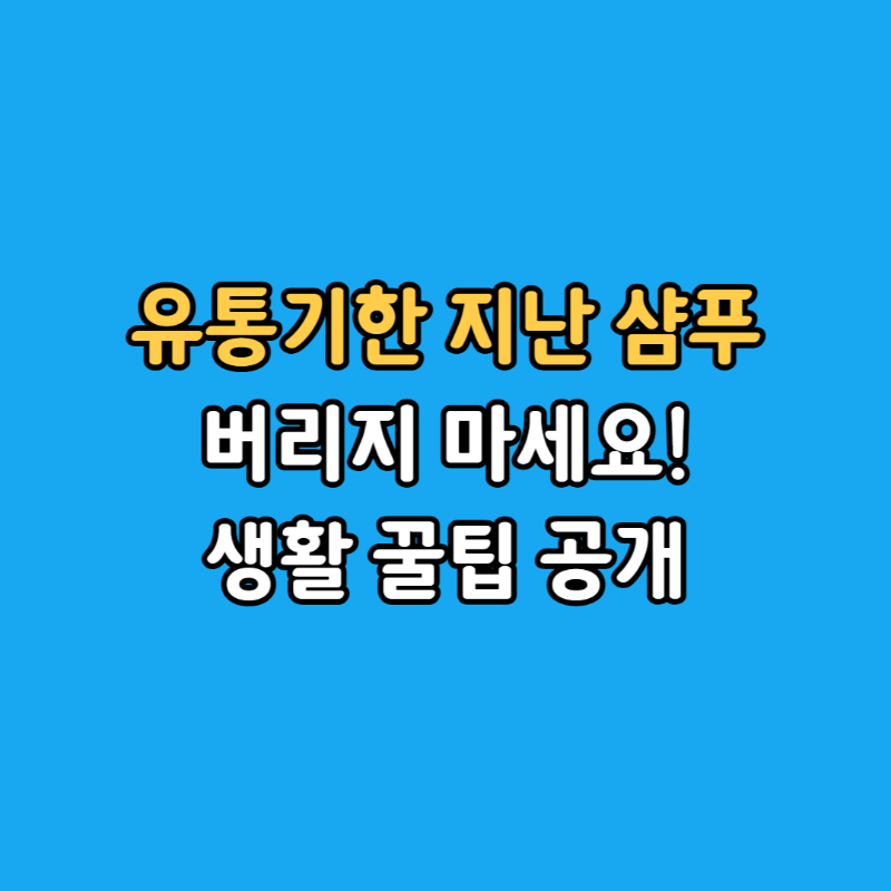 샴푸활용법섬네일
