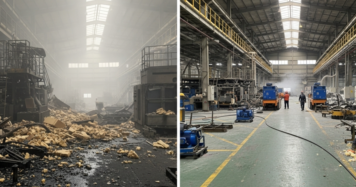 오산시 화재복구 전과 후 모습