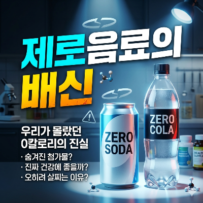 다이어트 중 매일 마신 '제로 음료'의 충격적인 배신