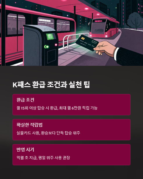 k패스 환급 조건과 실천 팁