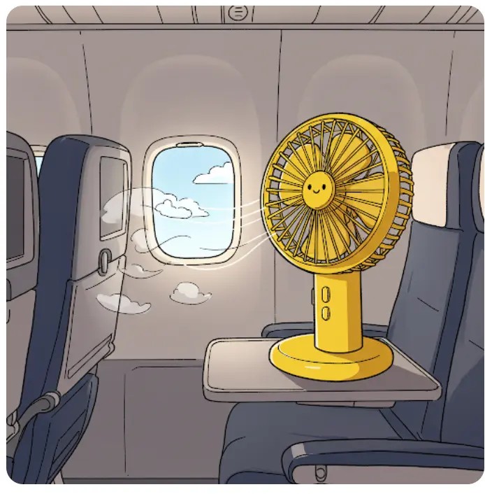 손 선풍기 기내 반입