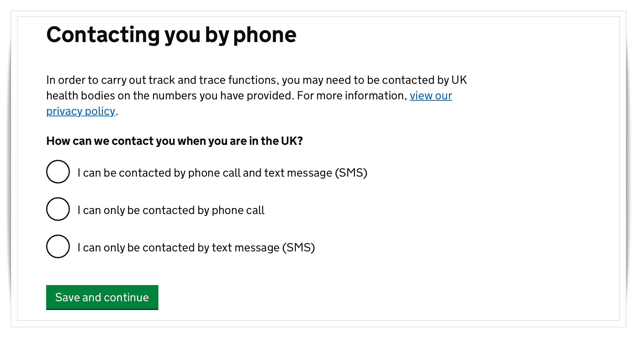 Passenger Locator Form