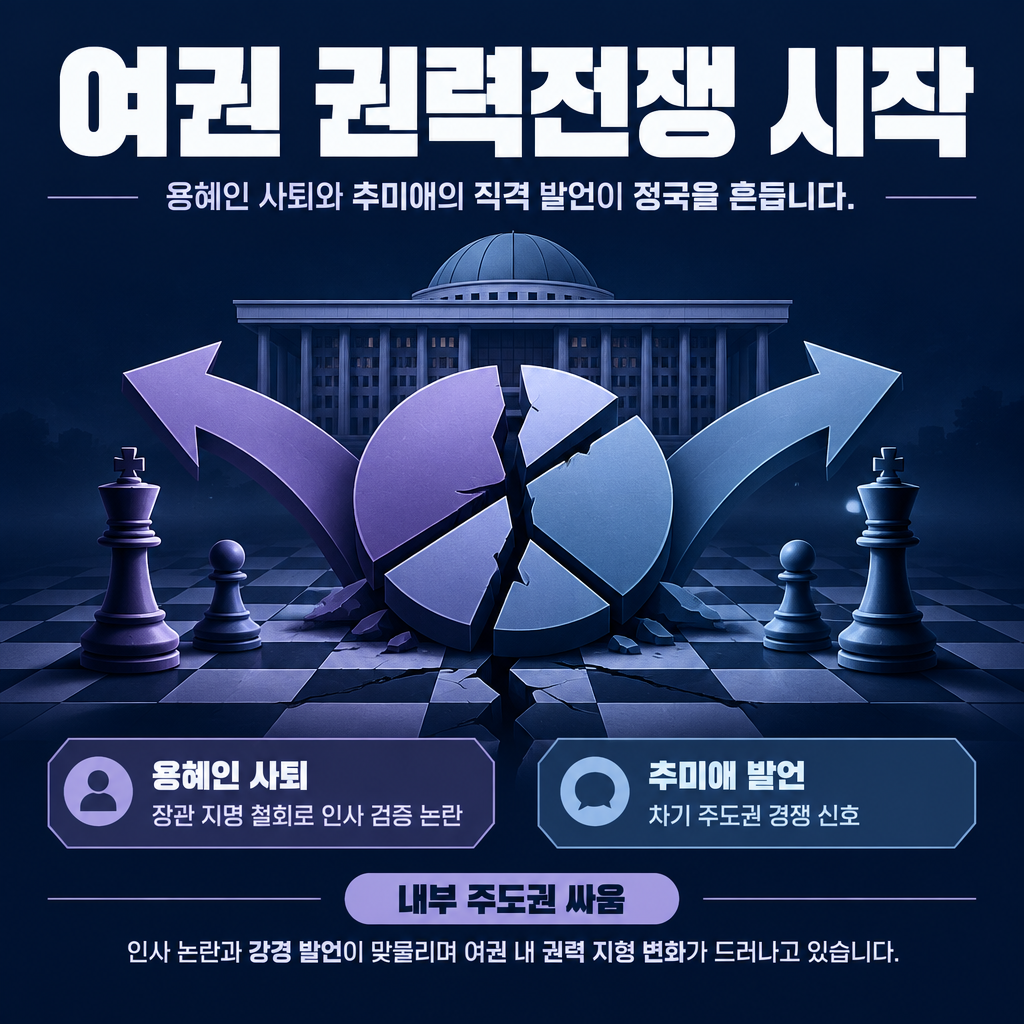 여권 권력전쟁 시작