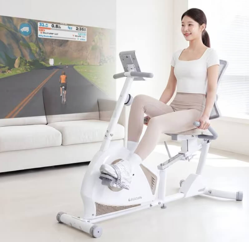 실내자전거로 집안에서 하는 다이어트