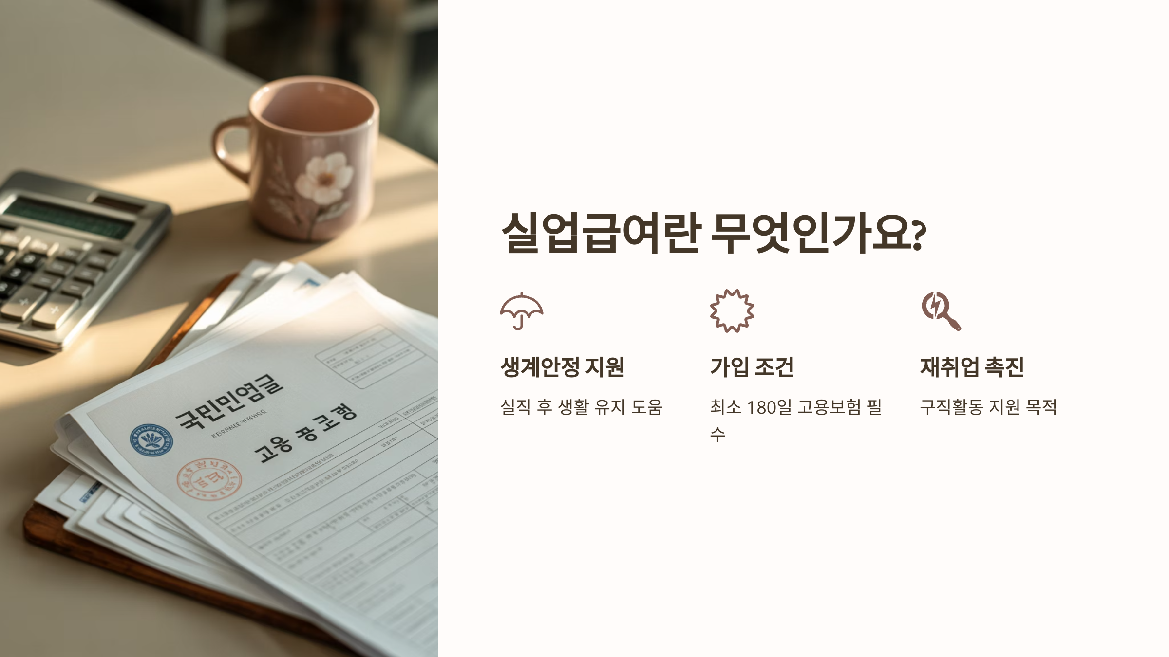 실업급여란 무엇인가요?