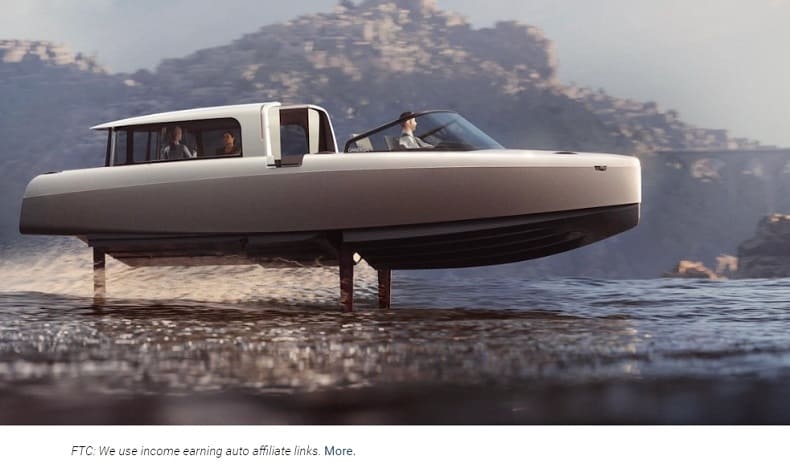 베니스 공개 세계 최초 비행 전기 택시 보트 VIDEO: World&rsquo;s first flying electric taxi boat, the Candela P-8 Voyager, unveiled in Venice