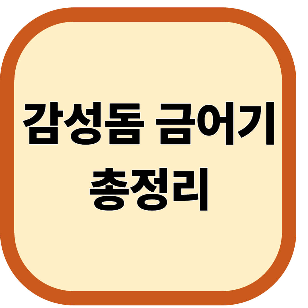 감성돔 금어기 총정리