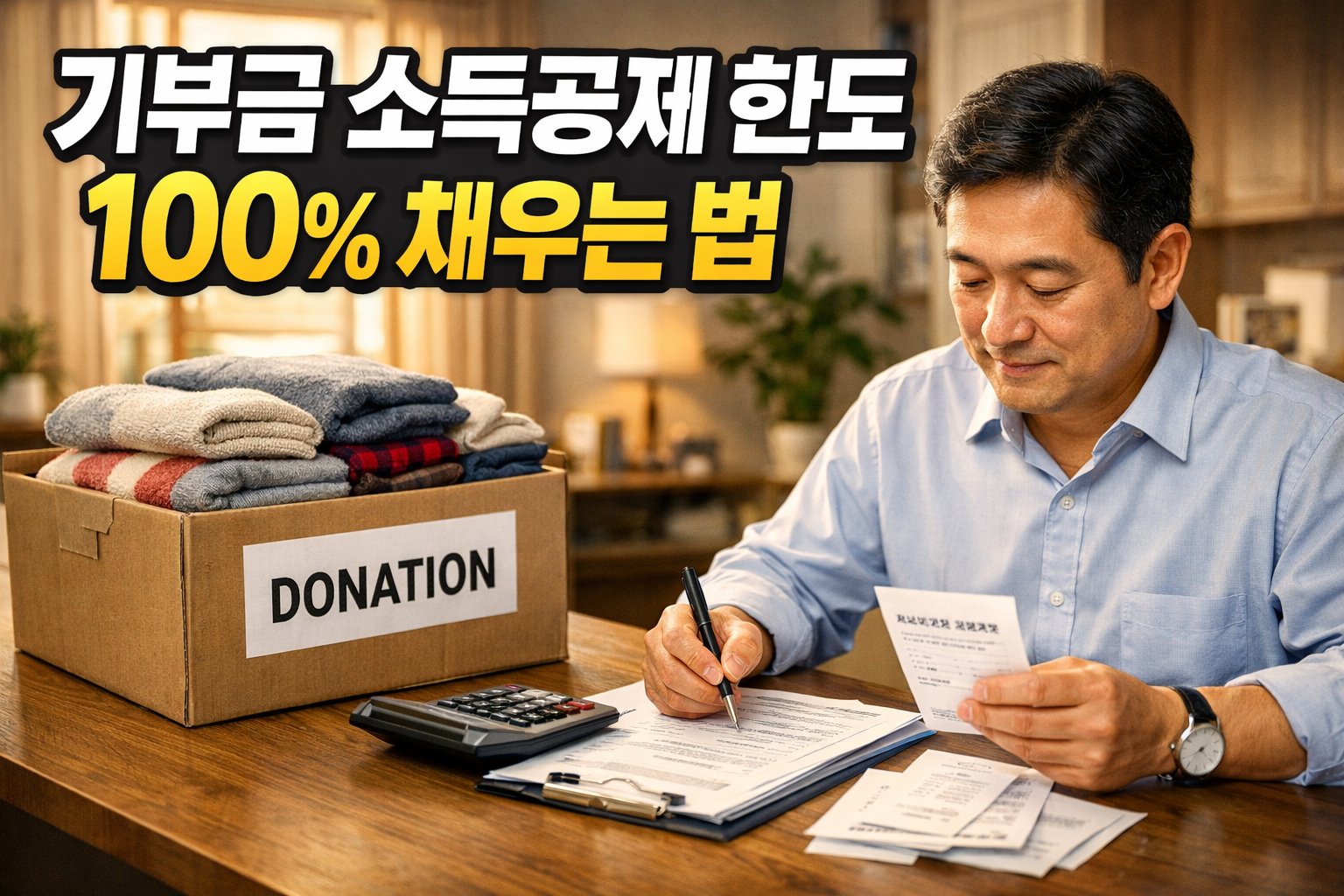 기부금 소득공제 한도 100% 채우는 법