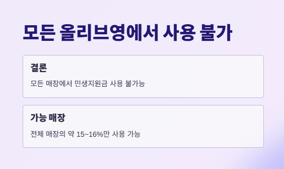 민생지원금-올리브영사용