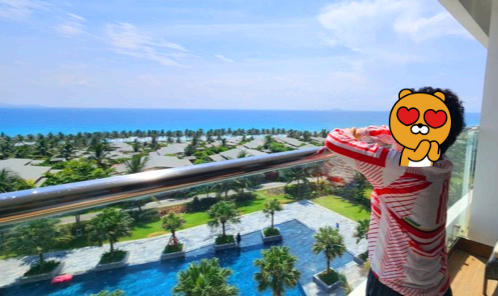 나트랑 모벤픽 리조트 테라스 풍경