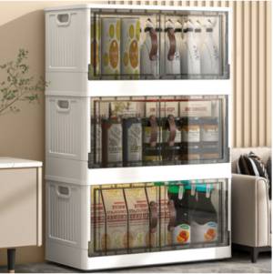 모드시 접이식 폴딩 대용량 리빙박스, 반투명, 1개