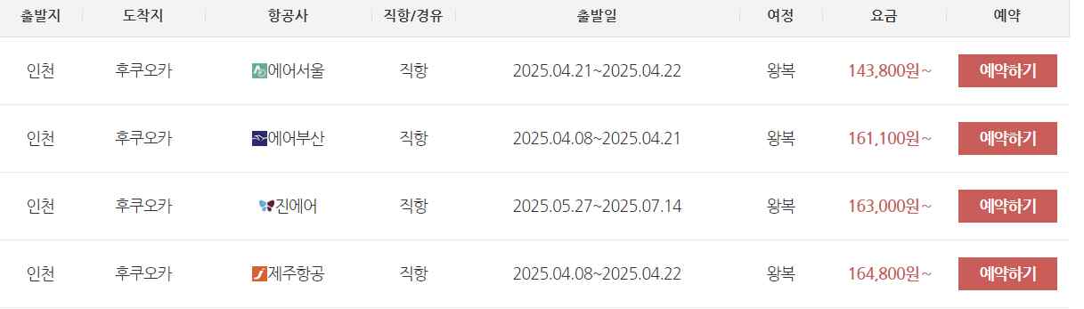 3월-후쿠오카-저렴한-항공권