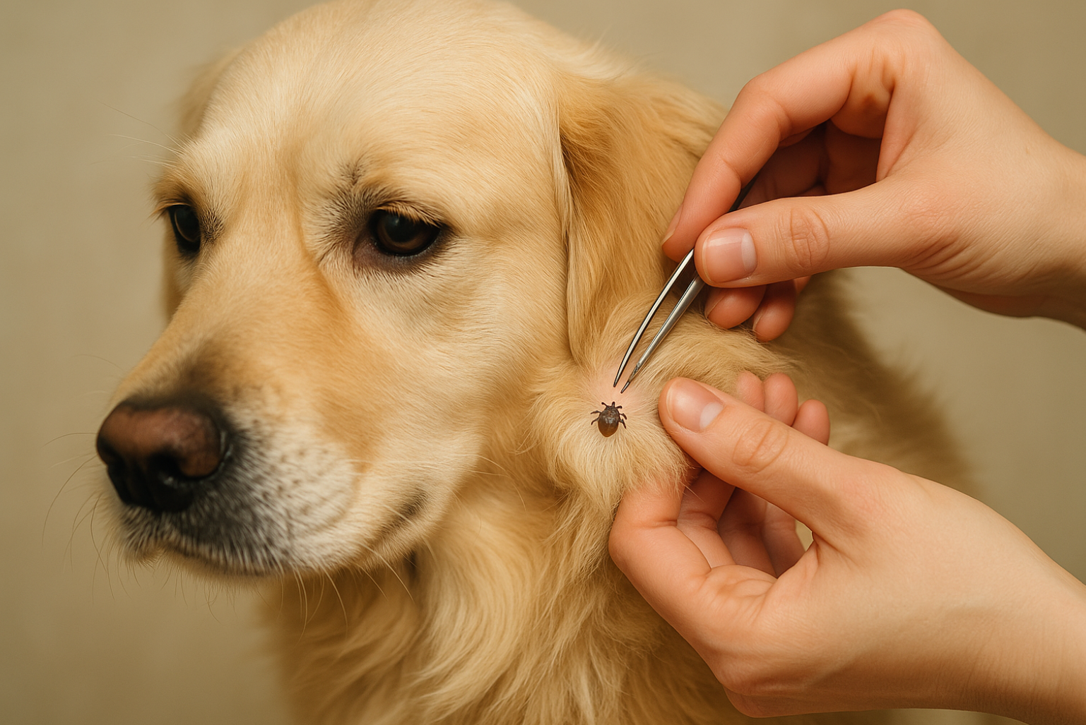 강아지 진드기 물렸을 때 대처 방법 사진