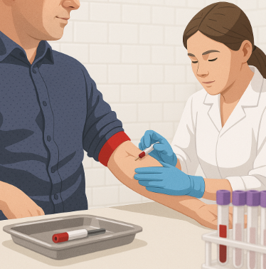 건강 검진 채혈 과정