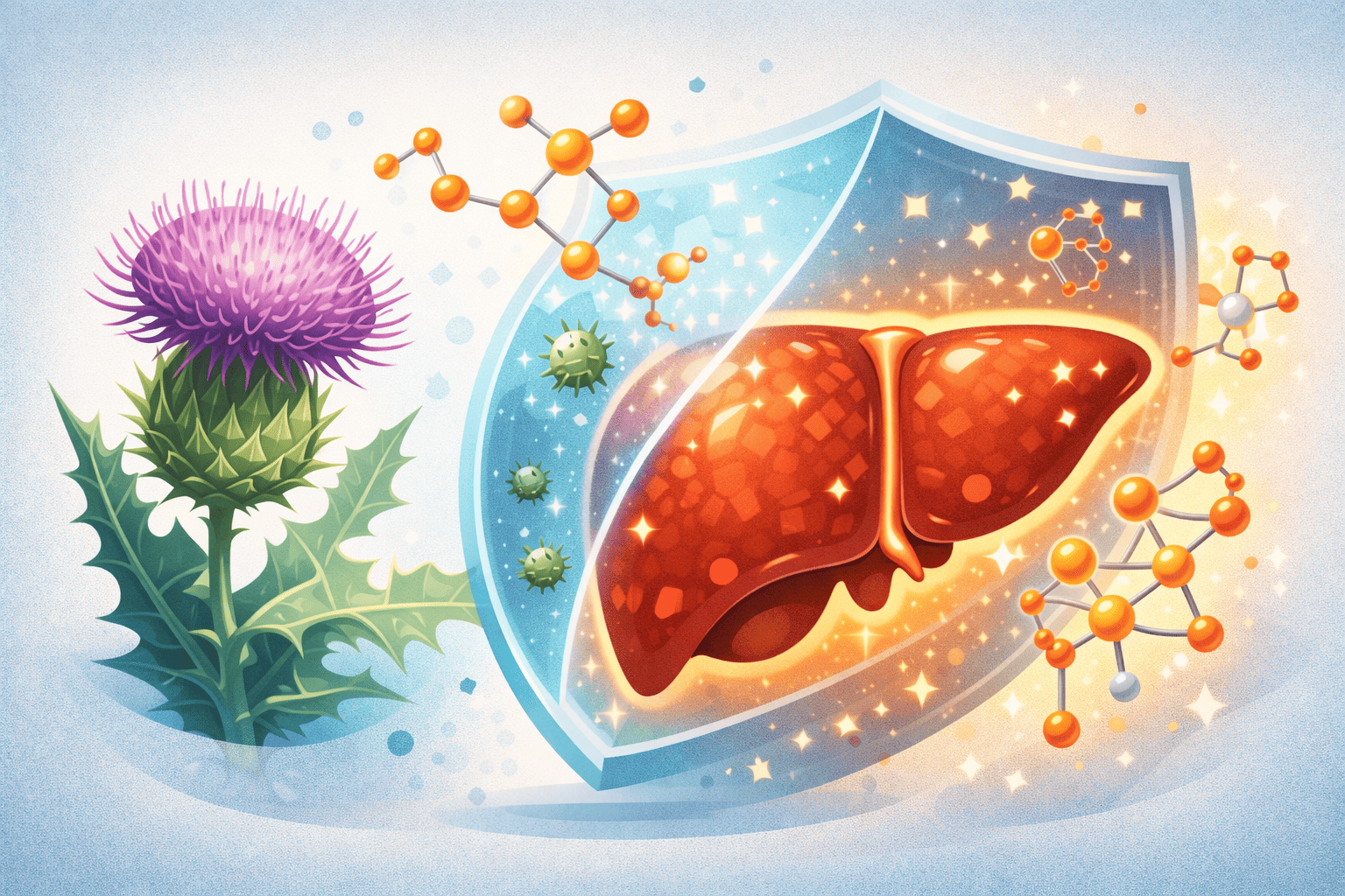 실리마린과 간세포 보호 메커니즘