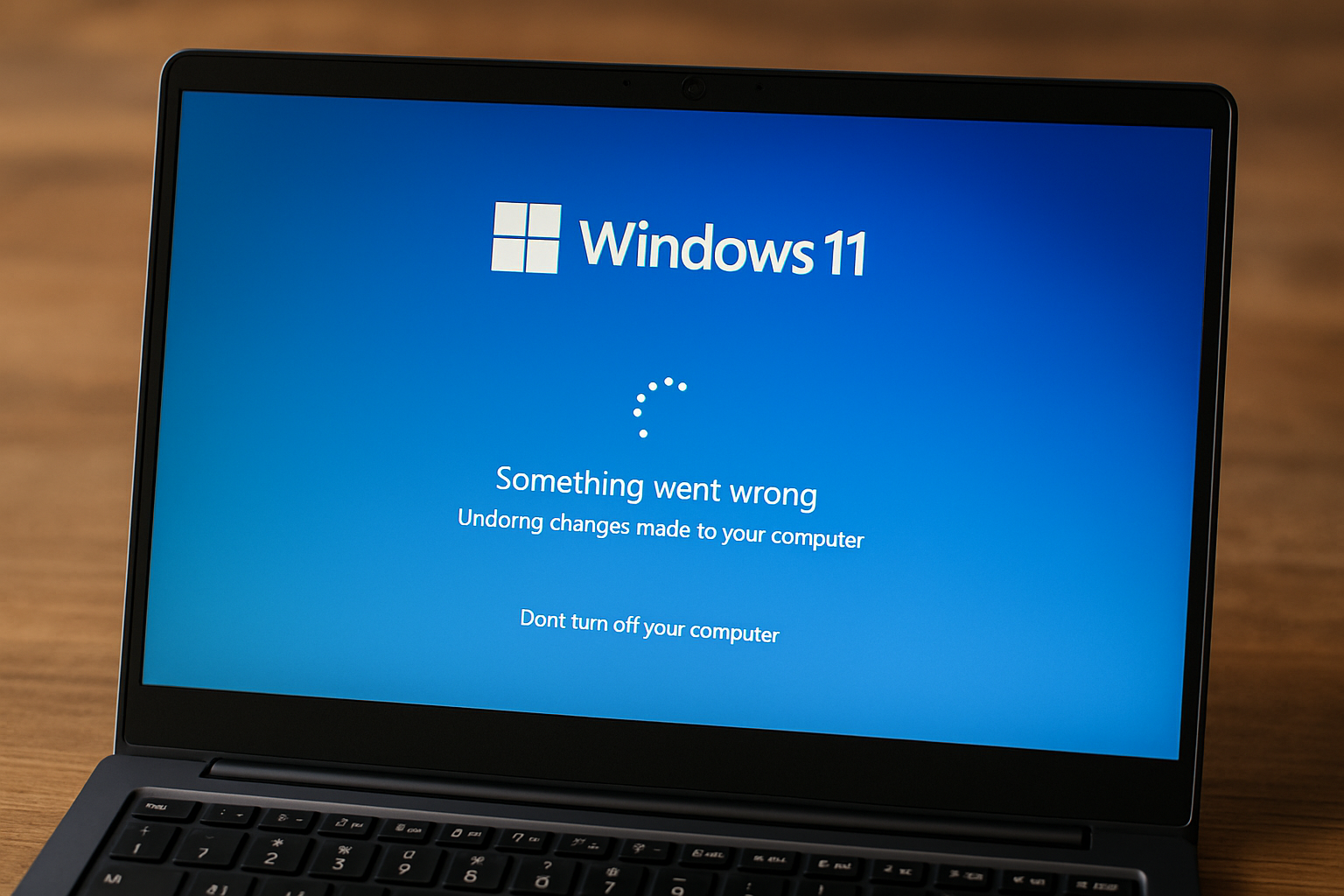 윈도우 11 업데이트 오류 발생 화면