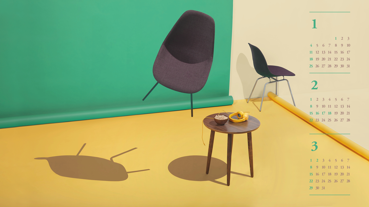 10 공중에 뜬 의자 B - 2026년2월 달력배경화면