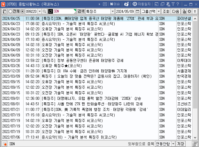SDN 재료
