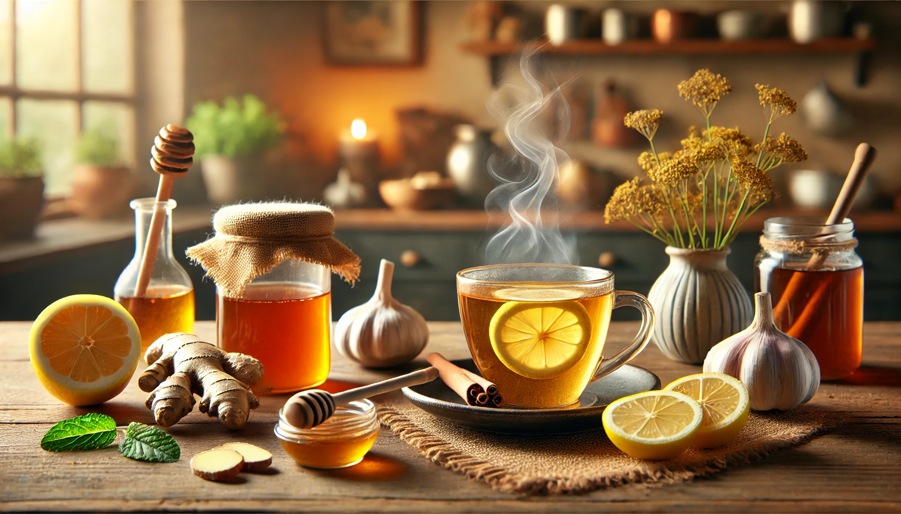 감기 증상 완화에 딱! 효과 좋은 약초와 음식 레시피