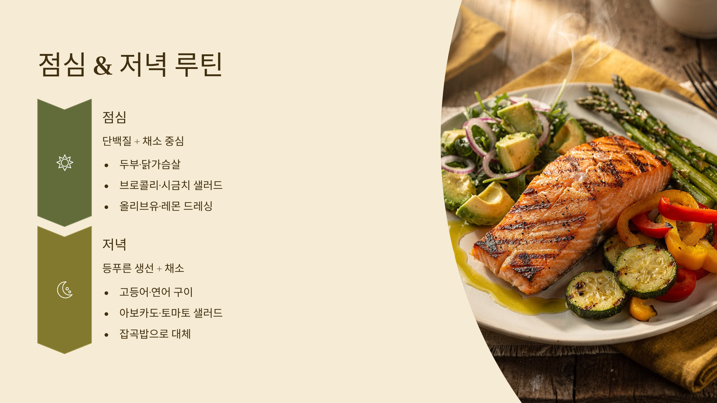 고지혈증에 좋은 음식 점심 저녁