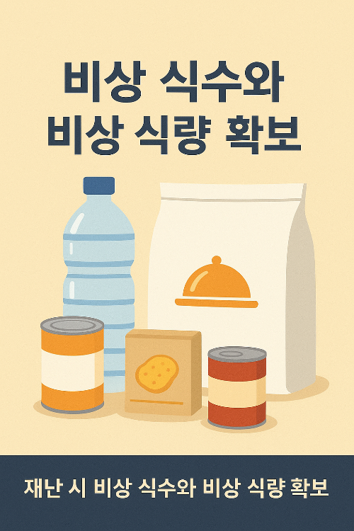 비상 식수와 식량 확보