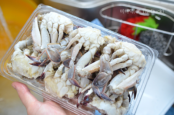 냉동 절단 꽃게