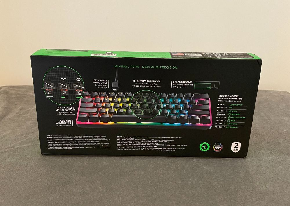 Razer Huntsman 미니 아날로그 기계식 키보드 검토