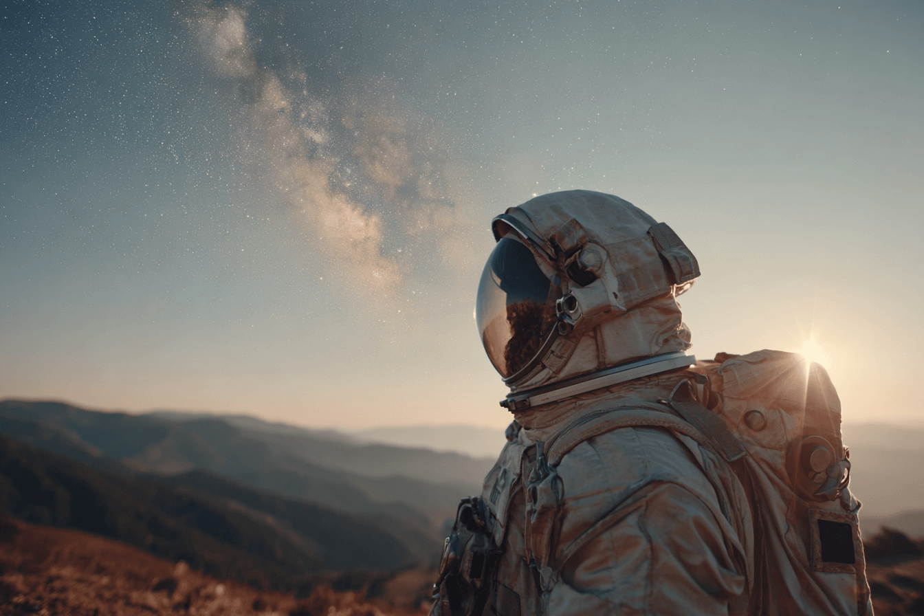 우주복을-입은-사람-이미지