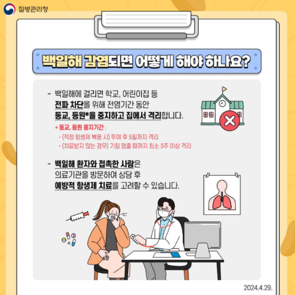 백일해 걸렸을때