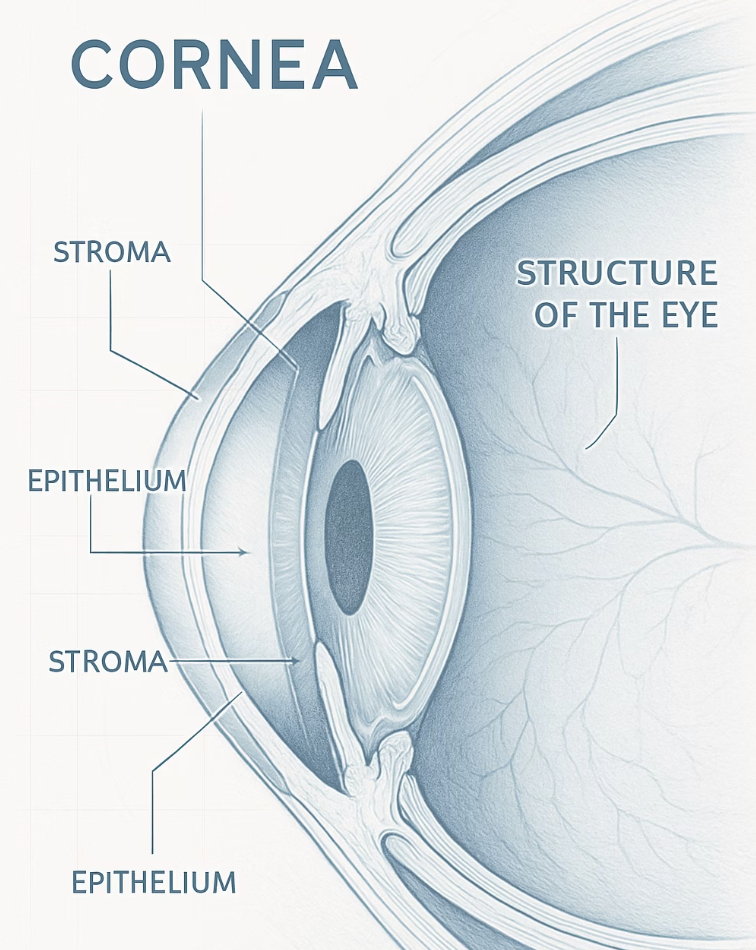 눈의 창문, 각막의 비명