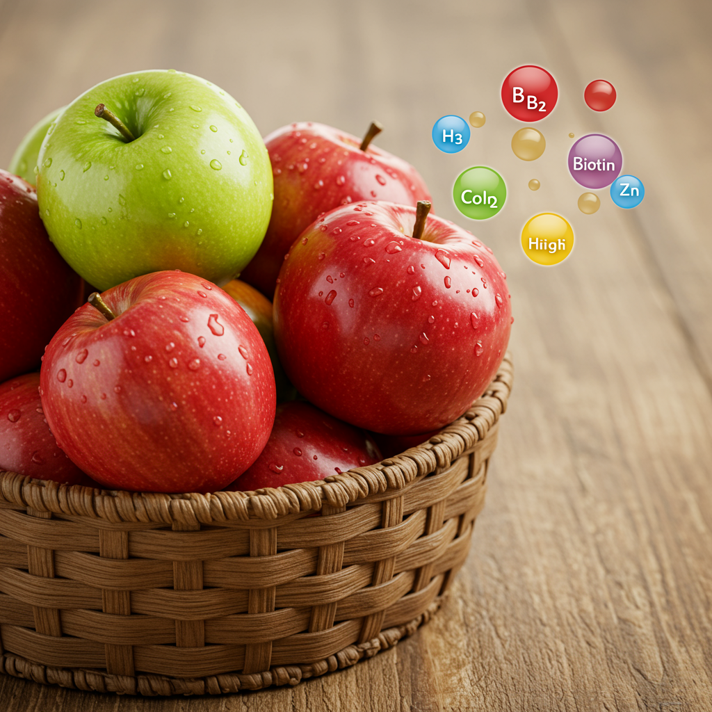 사과 두피 건강의 비결