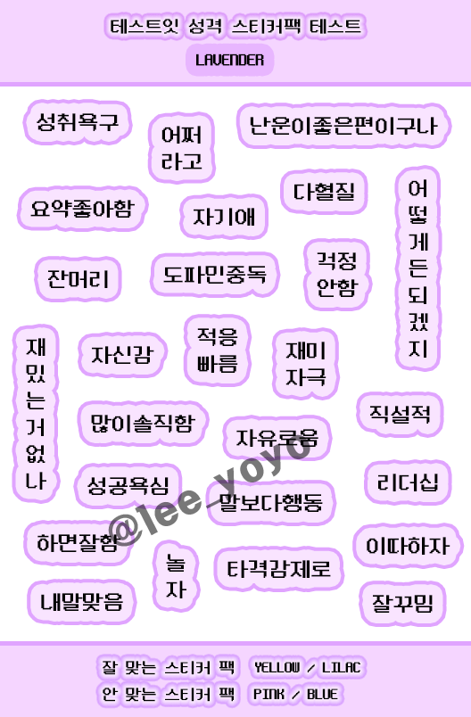 테스트잇 성격 스티커팩