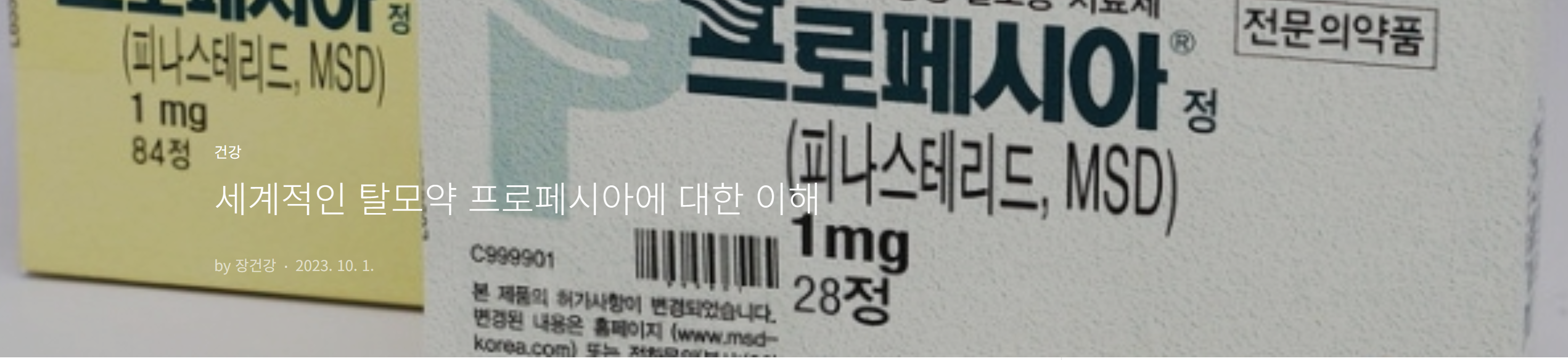 세계적인 탈모약 프로페시아에 대한 이해