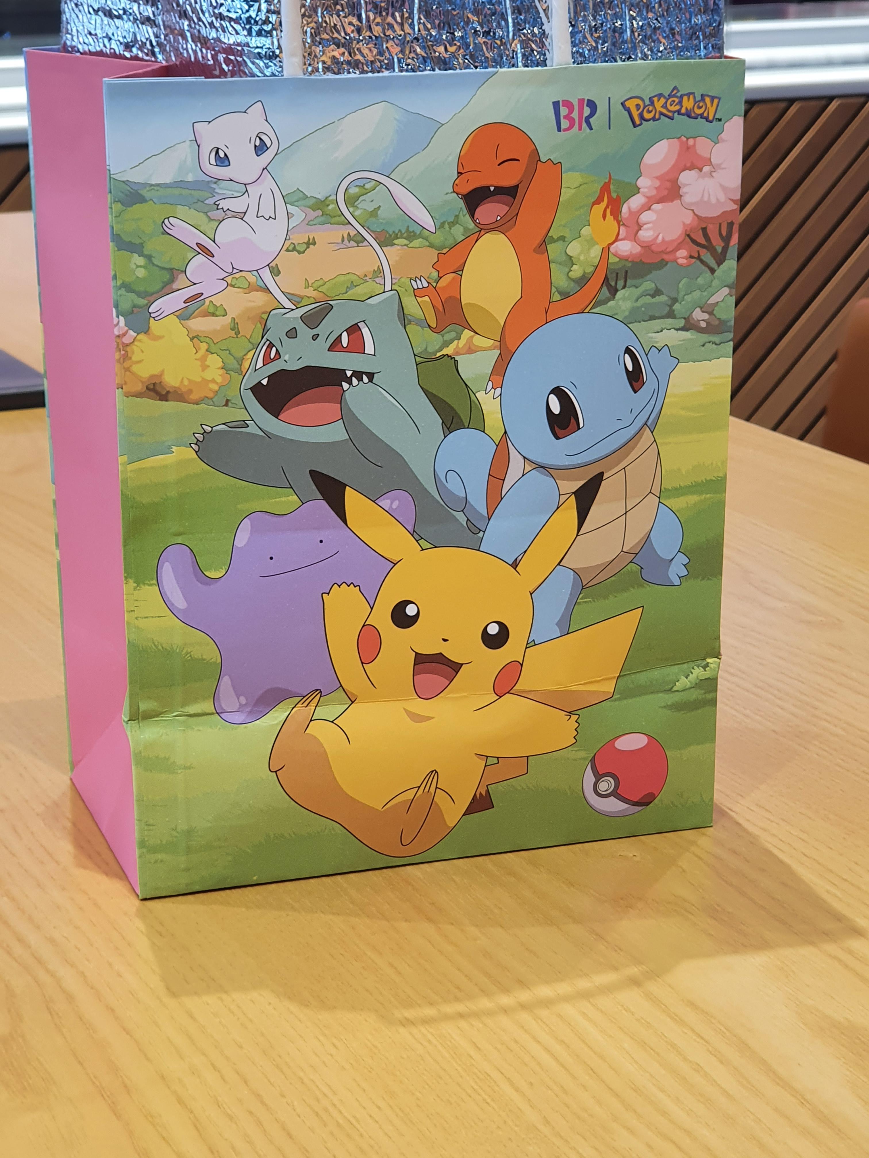 베스킨 라빈스 포켓몬 포장지