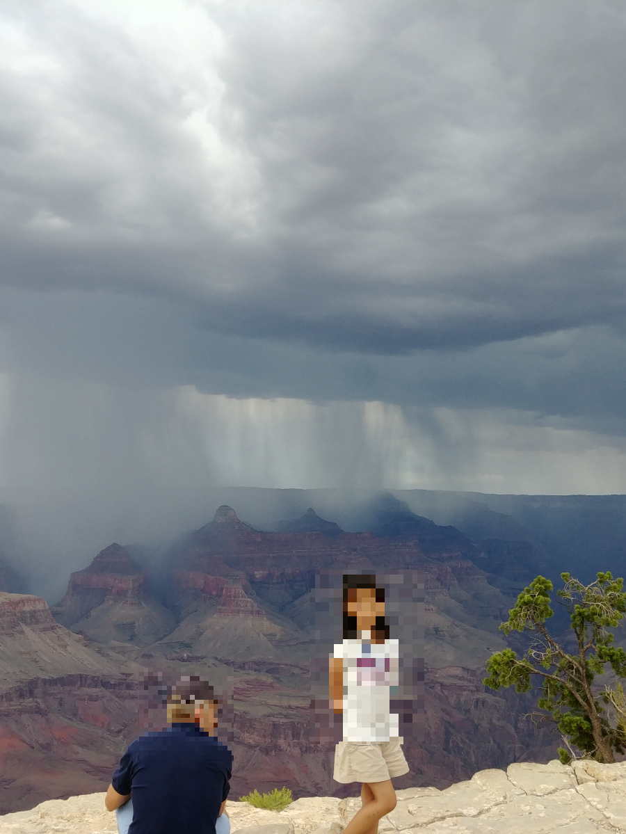 GRAND CANYON 비오는 모습