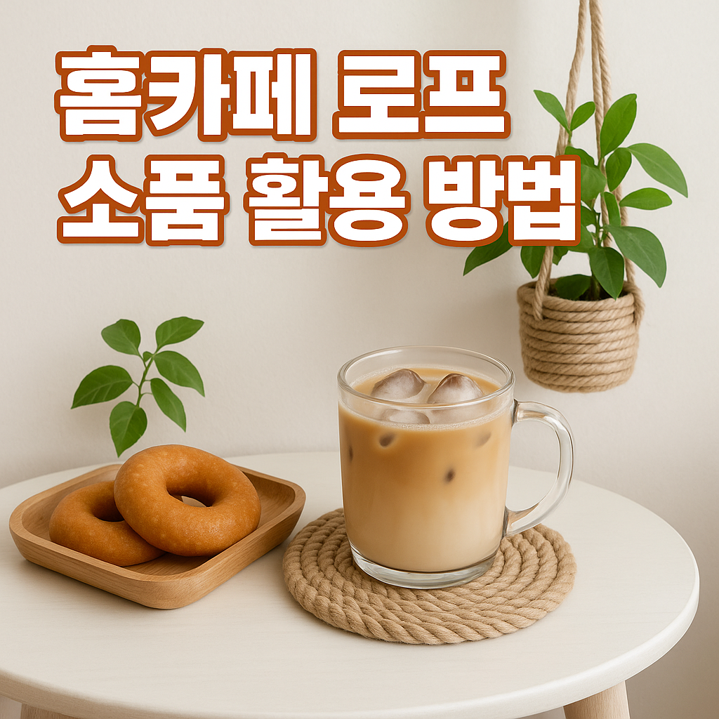 홈카페 로프 소품 활용 방법