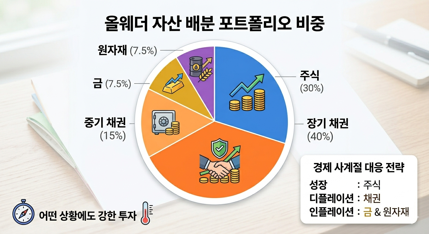 올웨더 포트폴리오의 비중
