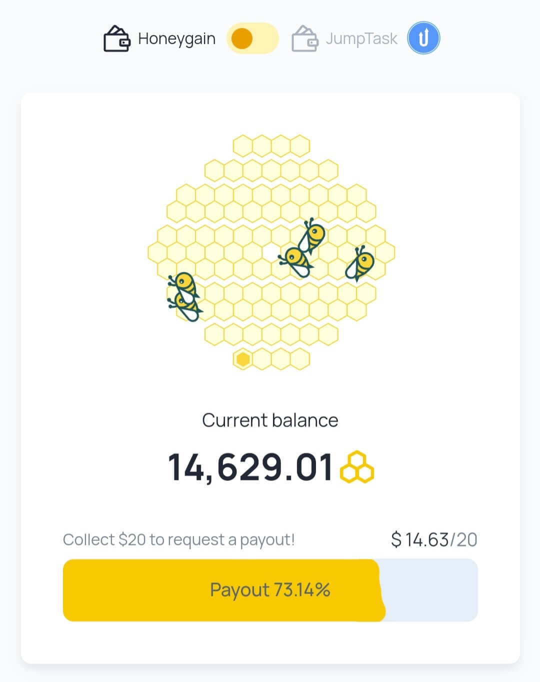 허니게인-나의수익