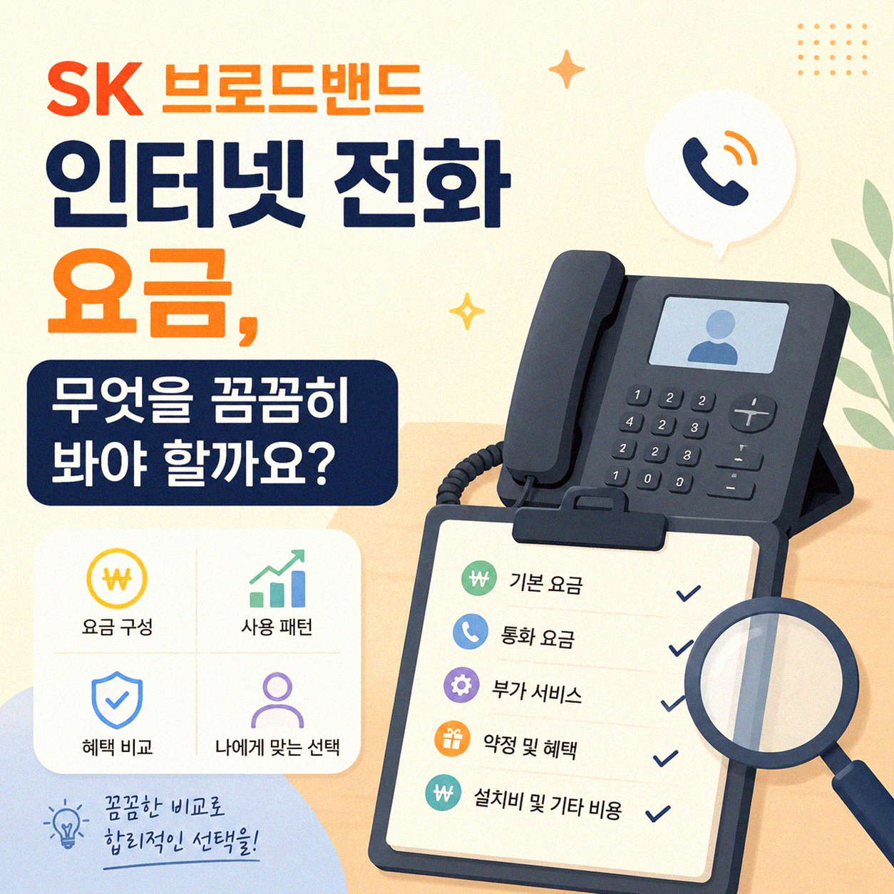 SK 브로드밴드 인터넷 전화 요금, 혹시 놓치고 있는 건 없나요?