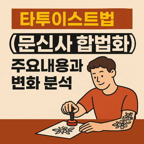 타투이스트법(문신사합법화) 주요내용,변화분석
