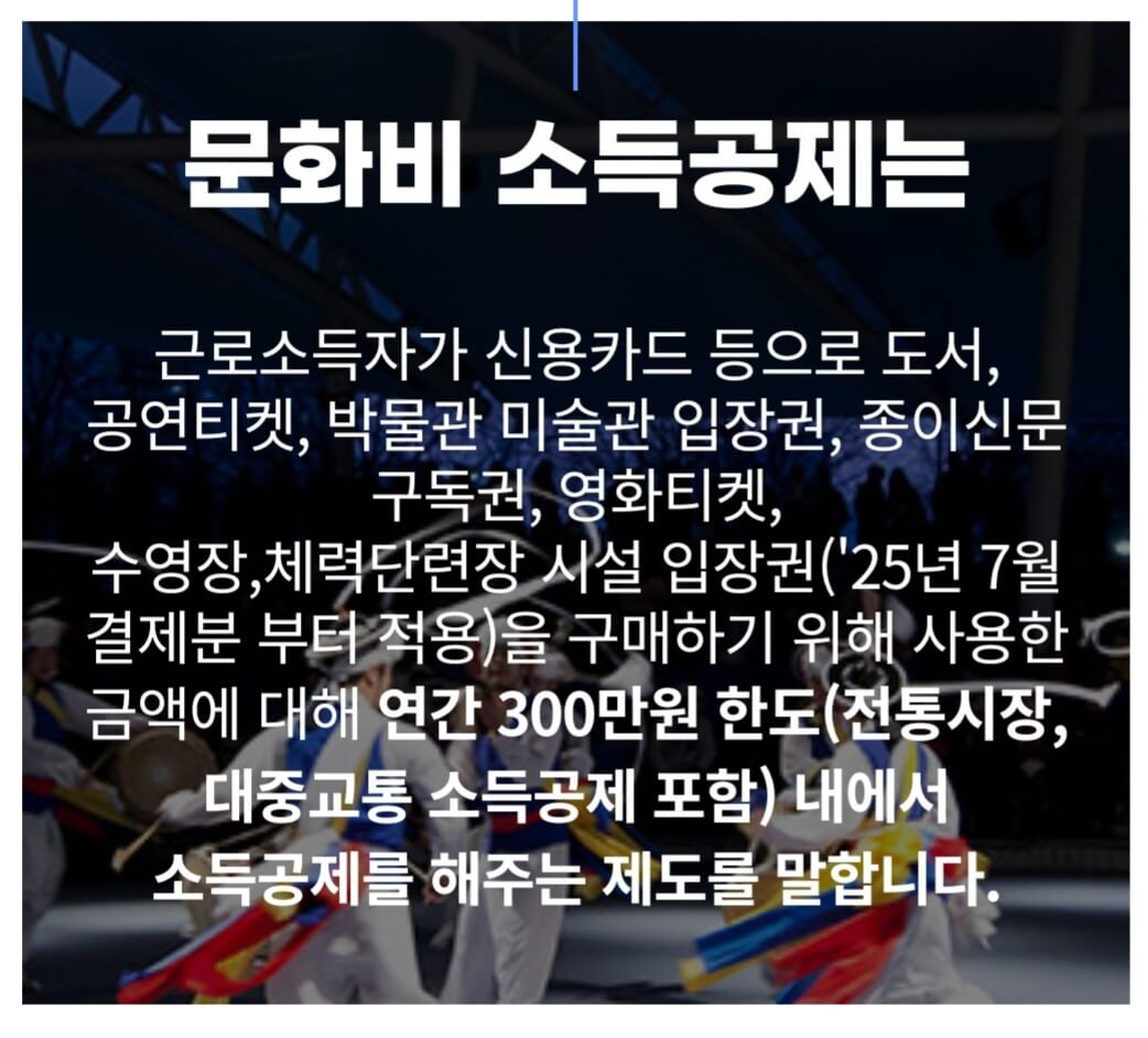 문화비 소득공제