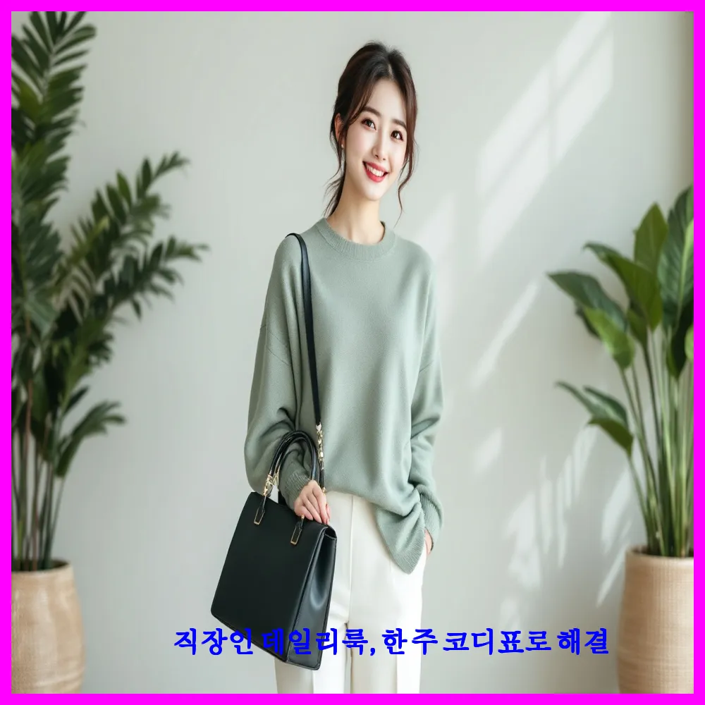 직장인 데일리룩, 한 주 코디표로 해결