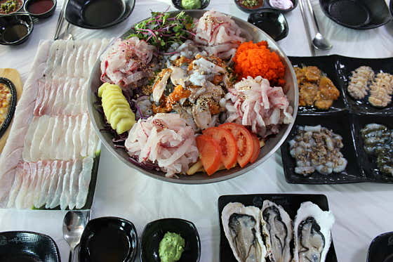 매일아침 꽃무지개물회