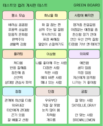 테스트잇-컬러-게시판-테스트-새로운-MBTI-매칭
