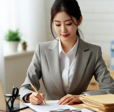 공동명의 서류 작성하는 명의자