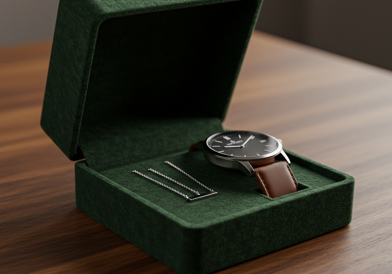 성년의 날 추천 선물 시계와 주얼리 세트 사진