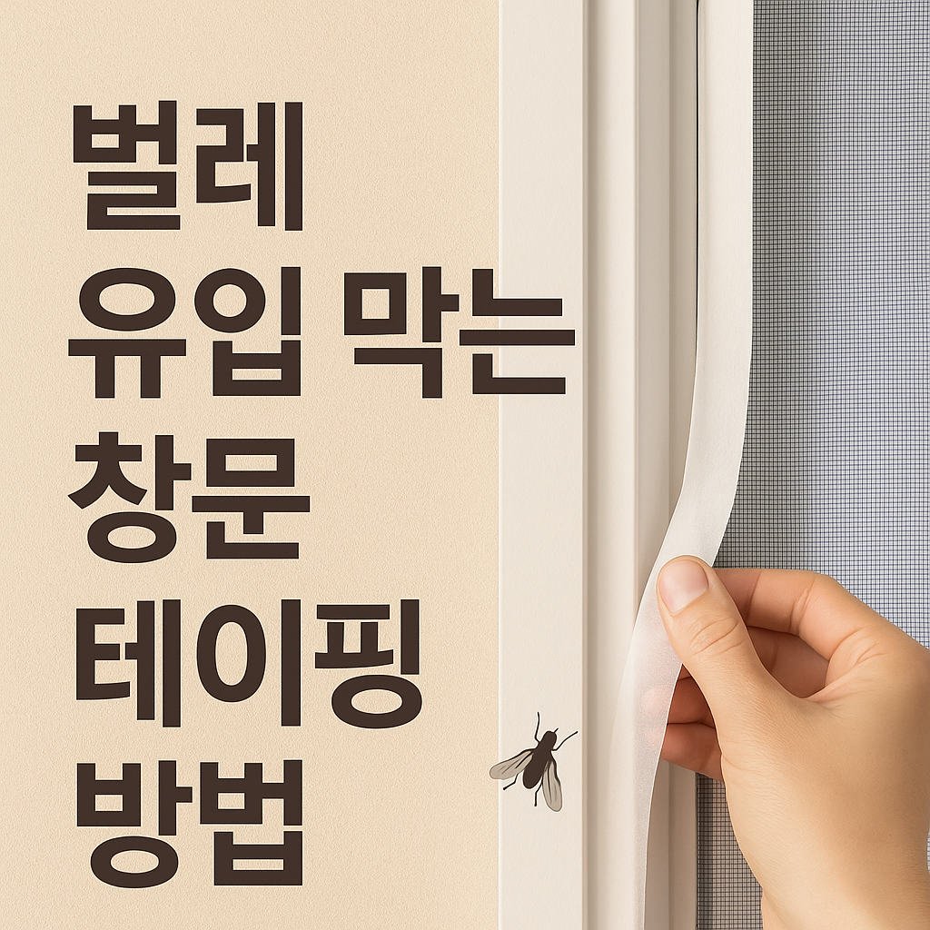 벌레 유입 막는 창문 테이핑 방법