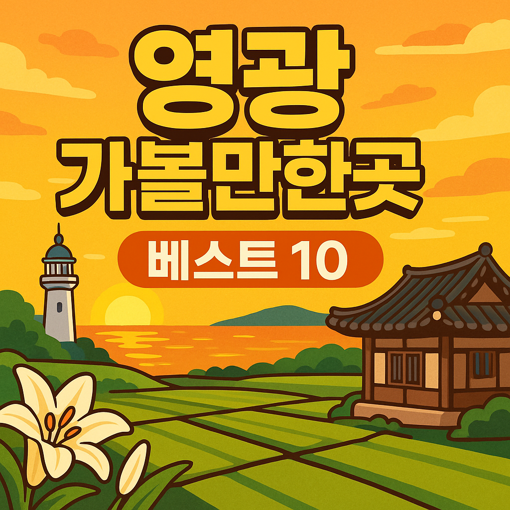 영광 가볼만한곳 베스트10